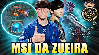 FAKER GANHA SOZINHO e CHOVY APELANDO de YONE -  MSI DA ZUEIRA