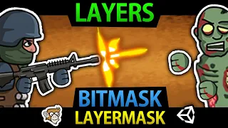 Unity Layers, Layer Mask, Bitmask, Bitwise Operators, Raycasts