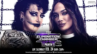 WWE Elimination Chamber Rhea Ripley vs Nia Jax 2K23 Simulation