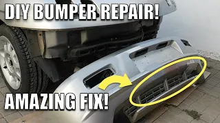 Missing piece of plastic bumper replaced | Bumper repair part 4 | Fiat Barchetta | DIY bumper repair