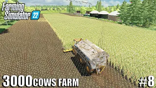 I Started The SILAGE PRODUCTION | 3000 COWS FARM Ep.8 | Farming Simulator 22