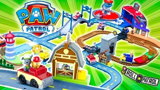 Paw Patrol Roll Patrol MEGA Pack 4 en 1 Pat Patrouille Piste Rocky Sauvetage Grange Jouet Toy Review