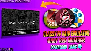 BEST PAID EMULATOR FOR FREE!😲 || CLASSY FF EMULATOR 💻 || X86 FREE FIRE & REGEDIT || Ev4x EMULATOR