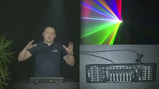 Basic LASER control with small DMX controller - example with Laserworld EL-230RGB | Laserworld