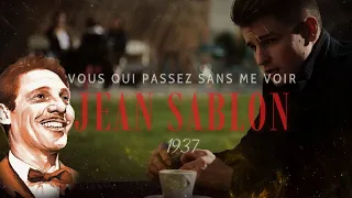 Jean Sablon - Vous qui passez sans me voir (1937)