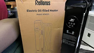 Rellorus Electric Radiator Heater Unboxing & Overview