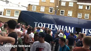 Tottenham fans at Stamford bridge. Chelsea vs Tottenham. 14/08/2022