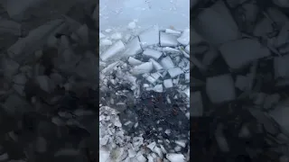 Firework under ice