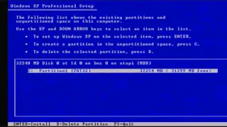 How to install Windows XP without CD or USB