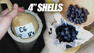 Making & Shooting 4 INCH Firework Shells for THE FIRST TIME