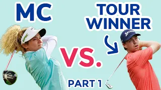 MC vs. TOUR PRO! I Challenged a Korn Ferry Tour Champion To A Match PART 1