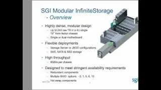 SGI NAS - Scalable, Modular Open Storage
