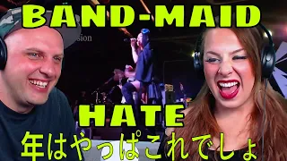 REACTION TO BAND-MAID - HATE 年はやっぱこれでしょ。2023 | THE WOLF HUNTERZ REACTIONS