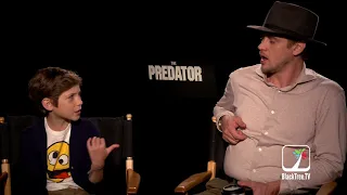 Boyd Holbrook and Jacob Tremblay THE PREDATOR Interview for TIFF 2018