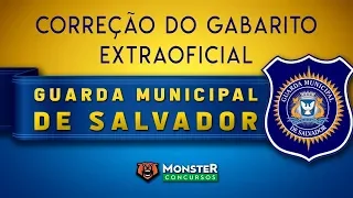 Concurso Guarda Municipal de Salvador - Correção do Gabarito Extraoficial