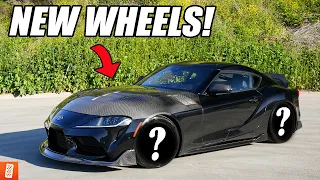 Buying a 2020 Toyota Supra and Modifying it immediately - New Wheels + Carbon Fiber Parts! Part 3