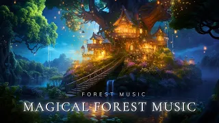 Relax and Enjoy The Peace in the Magical Forest | Forest Music + Nature Sounds Help you Sleep Well🌳