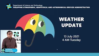 Public Weather Forecast Issued at 4:00 AM July 13, 2021