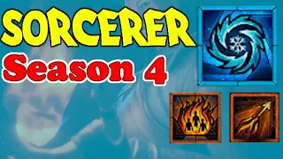 Sorcerer Season 4 Builds - Frozen Orb, Incinerate, and Firewall Diablo 4