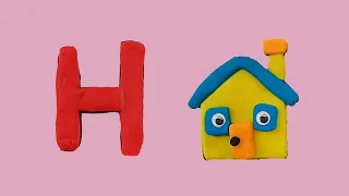 "Letter H" - CRAYONS & PLAY DOUGH for Kids & Toddlers "A - Z Short Version" @CozyArtKidsTime  #54