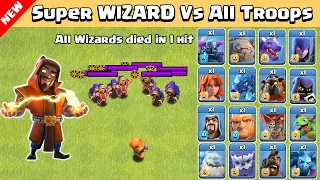 Super WIZARD Vs All TROOPS | Super Wizard | Ice Hound | Clash of Clans Winter Update 2020