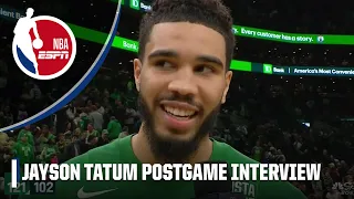 Jayson Tatum told Sam Hauser after watching him dunk: Get ready to be drug tested 🤣 | NBA on ESPN