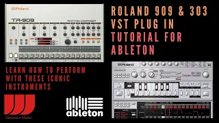 Roland TB 303 & TR 909 Drum Machine VST Tutorial in Ableton Acid Techno House