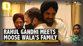 Rahul Gandhi Meets Family of Late Punjabi Singer Sidhu Moose Wala | The Quint