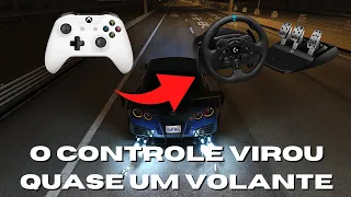 Como tranformar seu controle em um volante no assetto corsa! (quase literalmente)