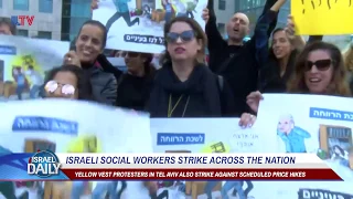 Israeli social workers strike across Israel