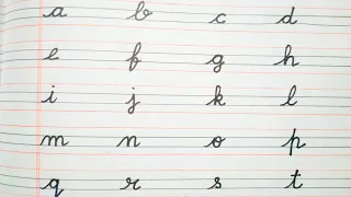Cursive writing a to z|| Small letter abcd || how to write cursive writing a to z Small letter
