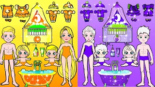 WOW! Barbie Family Decorate New Grapes VS Oranges House - Barbie Story & Crafts | WOA Doll Stories