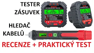 Detektor kabelů a tester zásuvek GVDA