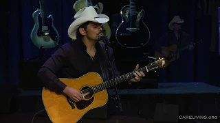 Brad Paisley performs at Glen Campbell's memorial service, August 24th 2017