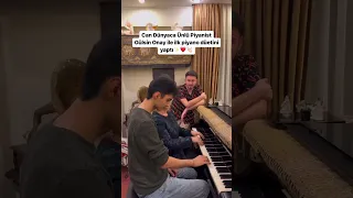 Kuryelik yaparken çaldığı piyano ile tanınan Can İncir, Gülsin Onay ile piyano başında düet yaptı!