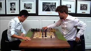 GM Ding Liren (China) - GM Carlsen (Norway) 5 min + PGN123 Blitz