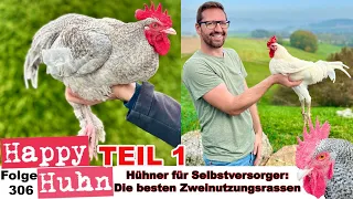 Teil 1: Hühner für Selbstversorger: Die besten Zweinutzungsrassen für Eier + Fleisch HAPPY HUHN E306