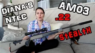 Diana Stealth .22 Air Rifle + 25 & 50 Yard Accuracy TEST + FULL REVIEW - Break Barrel Pellet Gun