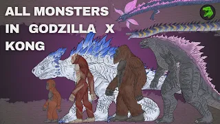 All Monsters in Godzilla X Kong : The New Empire