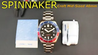 Introducing SPINNAKER Croft Mid Sized 40mm Pepsi Bezel Automatic Dive Watch Super Affordable Diver