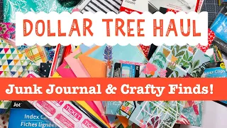 Dollar Tree Haul 💚✨Junk Journal Supplies & Crafty Finds!