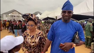 MRS LIZZY ANJORIN AT OGUNTIMEHIN DAY HIS ROYAL MAJESTY OBA OLAYEMI LUKMAN AROWOLO ADEBAMBO