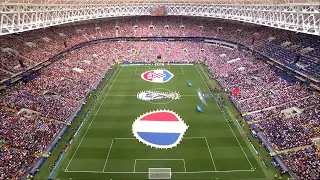 Flags Presentation & Anthems - France vs. Croatia — 2018 Russia FIFA World Cup™ Final — Top View