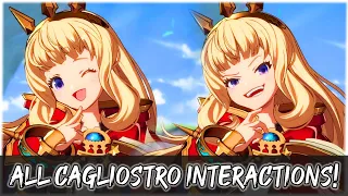 All CAGLIOSTRO Interactions! (Intros) | Granblue Fantasy Versus / GBVS