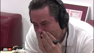 Tomas Roncero in real tears after the remontada of Real Madrid VS PSG 3-1. So emotional!