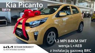 Kia Picanto [1.2 84KM 5MT] wersja L z pakietem AEB z DEDYKOWANĄ instalacją gazową BRC | 4K