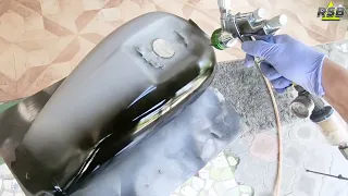 How To Repaint A Motorcycle Tank The Right Way | English