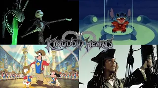 Kingdom Hearts Disney Movies with their KH Themes