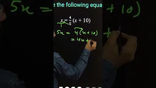 Solve Equation #equation #maths #shorts #mathematics #math #tricks #youtubeshorts #short #trending