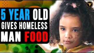 5 Year Old Girl Sees Homeless Man Outside Restaurant, What She Does Is Unbelievable.